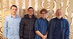 Tobias Raffelt (von links), Michael Schupp, Sven Pfanzelt und Ulrich Pfaff wollen die Kommunalpolitik in Oberndorf mitgestalten. Foto: Die Linke Foto: Schwarzwälder Bote