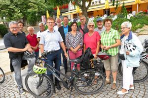 Landesminister Guido Wolf (links) setzt mit dem CDU-Stadtverband seine Fahrradsommertouren fort.  Foto: Bombardi Foto: Schwarzwälder Bote