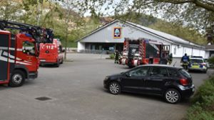 Feuerwehr Schramberg rückt zu Aldi aus