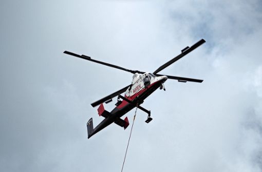 Der Helikopter ist speziell für derlei Einsätze konstruiert. Foto: Bernd Mutschler