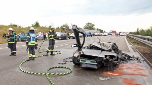 Lamborghini kracht in Hügel - zwei Tote