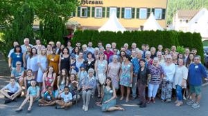 Rund 70 Familienmitglieder trafen sich im Hotel Kloster Hirsau. Foto: Tröger Foto: Schwarzwälder Bote