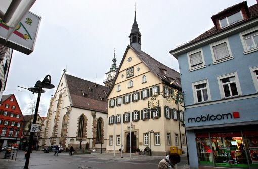 Das Rathaus in Bad Cannstatt Quelle: Unbekannt