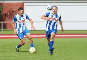 Armin (links) und Andreas Hotz verlassen zum Saisonende den FC 07 Albstadt und wechseln zum TSV Frommern Foto: Kara/Collage: Hürster