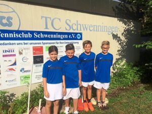Über den Bezirks-Vizemeistertitel freuen sich die Nachwuchscracks des TC Harthausen/Scher.  Foto: Kromer Foto: Schwarzwälder-Bote
