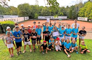 Strahlende Sieger beim Jugend-Club-Cup des TC Nagold Foto: Grimm