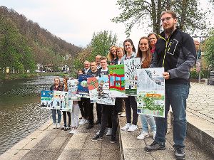 Tolle Ideen präsentierten die TG-Schüler für das Werbeplakat der Stadt Nagold. Foto: Mutschler Foto: Schwarzwälder-Bote