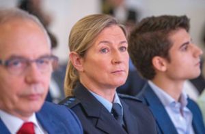 Claudia Pechstein hat mit ihrer Rede in Polizeiuniform mächtigen Wirbel ausgelöst. Foto: dpa/Michael Kappeler