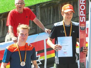 Gleich zweimal die Konkurrenz beim Deutschlandpokal im Griff hatte Jonathan Siegel bei den Springen in Berchtesgaden. Foto: Klumpp