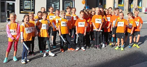 Junge Läufer aus der Gesamtgemeinde Dietingen bereichern den Stadtlauf.  Foto: Köhnen Foto: Schwarzwälder-Bote