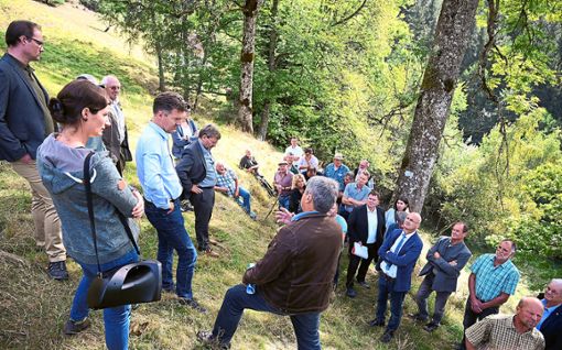 Intensiv sprechen die Beteiligten über die aktuelle Situation für Landwirte im Mittleren Schwarzwald. Foto: Kienzler Foto: Schwarzwälder Bote