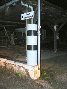 Achtung: Blitzer-Attrappe in Enzklösterle.   Foto: Ziegelbauer