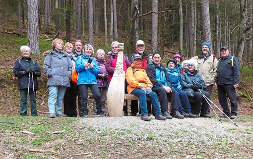 Die Wanderfreunde des Schwarzwaldvereins Dobel waren in großer Zahl auf dem prämierten Wanderweg Der Teinacher unterwegs. Foto: Verein Foto: Schwarzwälder Bote