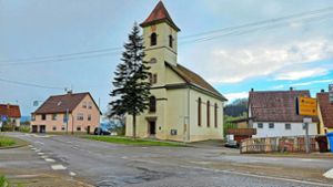 Die Neugestaltung der Kreuzung an der evangelischen Kirche in Zillhausen steht auf dem Zettel der Bürger. Foto: Eyckeler