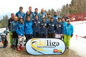 Die erfolgreichen Ski-Rennläufer vom Stützpunkt Albstadt beim Finale in Oberjoch. Foto: SPA Foto: Schwarzwälder Bote