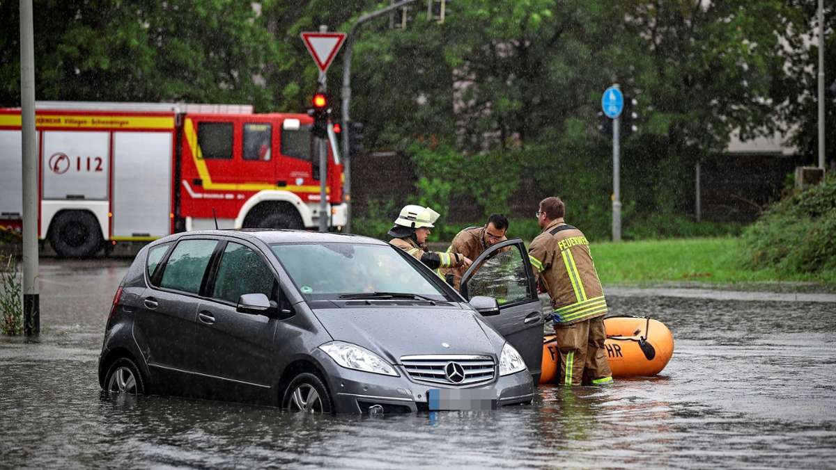 Feuerwehr VS gibt Tipps: Was tun, wenn es nicht mehr aufhört zu regnen