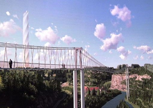 So könnte die Hängebrücke in Rottweil aussehen. Am Kommunikationsverhalten von OB Broß üben Stadträte nun Kritik. Foto: kts innovations