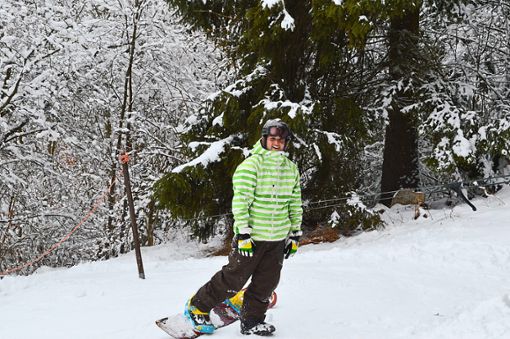 Adrian Münzer aus Göllsdorf ist regelmäßiger Besucher des Skilifts am Dissenhorn.  Foto: Ulmschneider Foto: Schwarzwälder Bote