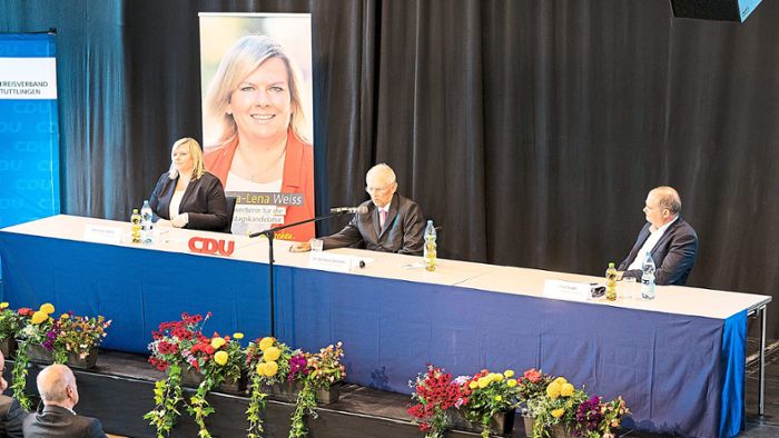Bundestagspräsident  startet CDU-Wahlkampfphase in Region