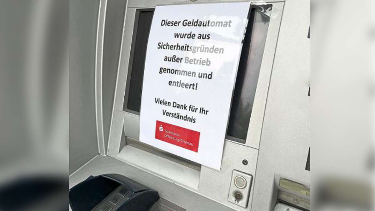 Geldautomat vorsorglich entleert: Panzerknacker: Sparkasse geht im Lahrer Fachmarktzentrum auf Nummer sicher