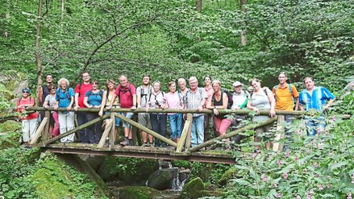 Die Wanderer legen eine kurze Pause bei ihrer Tour in der Nähe von Sasbachwalden ein. Foto: Gemeinde Gutach Foto: Schwarzwälder Bote