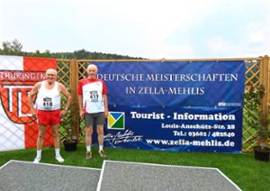 Wendelin Acker  (links) und Karl Klaiber Foto: Pfister Foto: Schwarzwälder Bote