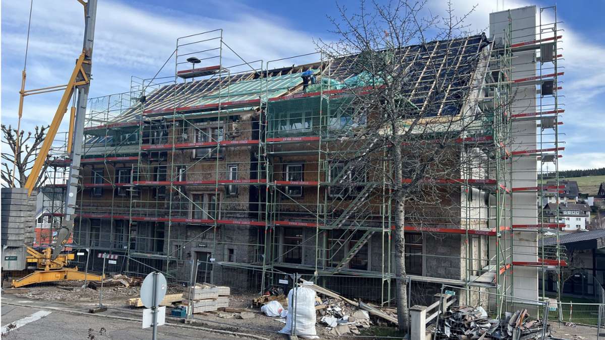 Altes Schulhaus in Schonach: Umbau zum Ärztehaus schreitet voran