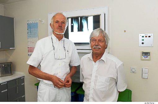 Uve Sievers (rechts) und Hagen Strohhäker sind die Ärzte des Medizinischen Versorgungszentrums in Bad Wildbad. Foto: Fritsch