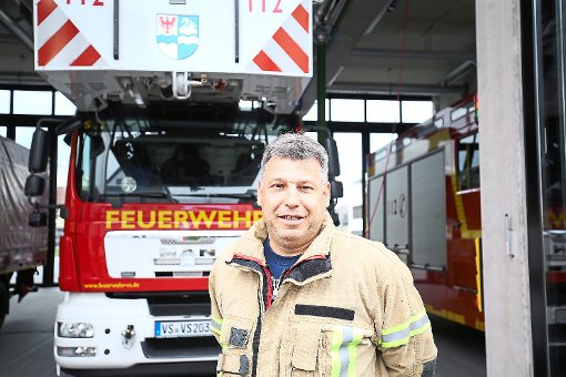 Christian Krause ist Abteilungskommandant der Feuerwehr Schwenningen.  Foto: Eich Foto: Schwarzwälder-Bote