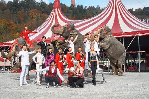 Der Zirkus Charles Knie gastiert ab Donnerstag mit zahlreichen Wildtieren wie Zebras und Kängurus im Frieden­grund in Villingen.  Foto: Archiv: Lück