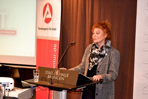 Anke Traber bei einer  Rede in  Balingen bei den Frauenwirtschaftstagen. Foto: Archiv Foto: Schwarzwälder Bote