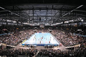 Auf eine voll besetzte  Stuttgarter Arena hoffen die HBW-Verantwortlichen beim Heimspiel gegen Bietigheim. Foto: Eibner