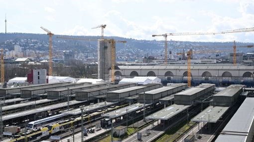Der Bahnhof des Bahnprojekts Stuttgart 21, bei der der Stuttgarter Hauptbahnhof unter die Erde verlegt werden soll. Foto: Bernd Weißbrod/dpa