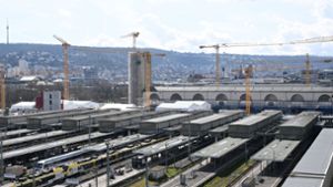 Der Bahnhof des Bahnprojekts Stuttgart 21, bei der der Stuttgarter Hauptbahnhof unter die Erde verlegt werden soll. Foto: Bernd Weißbrod/dpa