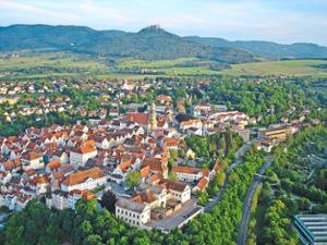 Seit 1928 geschützt: die weitgehend intakte Dachlandschaft der Hechinger Oberstadt.   Foto: Speidel Foto: Schwarzwälder Bote