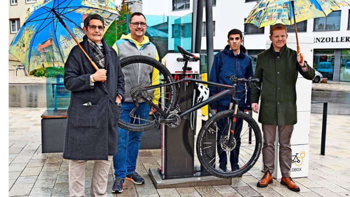 In Hechingen gibt es jetzt drei Fahrrad-Servicestationen