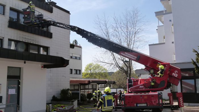 Freudenstädter Feuerwehr löscht Wohnungsbrand