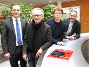 Die Macher des Konzerts am Turm: Uwe Baur, Christian Baumgärtner, Matthias Raible und Martin Braun. Foto: Eyrich