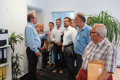 Die Horber CDU-Fraktion besuchte das neue Verwaltungsgebäude der ahg auf dem Kasernenareal. Foto: CDU Foto: Schwarzwälder Bote
