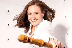Blockflötistin Sabrina Frey gibt ein Konzert. Foto: Rust Foto: Schwarzwälder-Bote