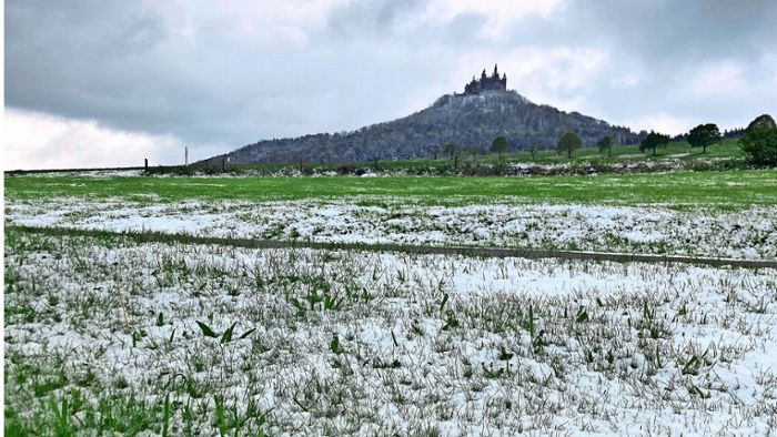 Von Albstadt bis zur Burg Hohenzollern – Bilder zum Schnee