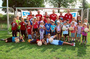 30 Kinder nahmen an der Sommerolympiade des ASV Nordstetten teil. Foto: Tischbein Foto: Schwarzwälder Bote