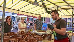 Der Ettenheimer Wochenmarkt blüht auf dem Marienplatz wieder auf