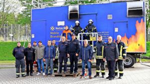 Mobile Übungsanlage in Schömberg: „Heiße Kiste“ bereitet Retter auf den Ernstfall vor