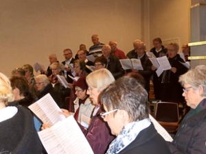 Die Kirchenchöre aus Schapbach und Bad Rippodsau sangen die Missa in G von Antonio Caldara. Foto: Schmid Foto: Schwarzwälder Bote