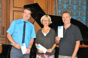 Stellten neue Konzertsaison vor: Bürgermeister Thomas Geppert (von links), Gerlinde Wöhrle und Oliver Schell Foto: Steitz Foto: Schwarzwälder Bote
