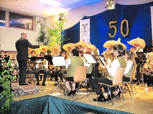Das große Blasorchester des Musikvereins Stetten beeindruckte auf der Bühne seine Zuhörer. Fotos: Buckenmaier Foto: Schwarzwälder-Bote