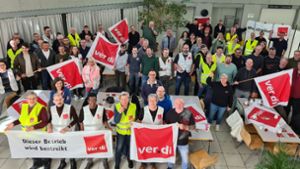 Telekom-Mitarbeiter in Offenburg streiken