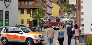 Ein Großaufgebot an Rettungskräften wurde am Donnerstag zu einem Gasalarm in die Kernstadt gerufen. Foto: Kugel/Klormann