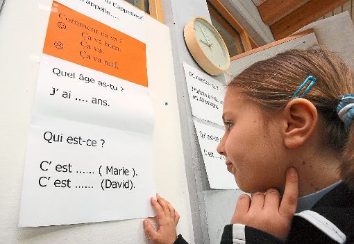 Ob Kinder ab der ersten oder dritten Klasse Französisch lernen sollten, ist derzeit Gegenstand einer Debatte.  Foto: Seeger